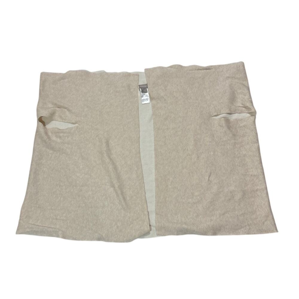 Chicos Womens One Size Cardigan Shawl Sweater Cotton Basic Closet Staple Neutral